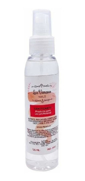 Sanitizante Antiséptico Uñas Manicuria Profesional 125ml 0