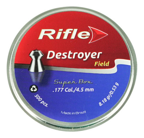 Lata De Chumbo Rifle Destroyer Field Calibre 4.5mm 0