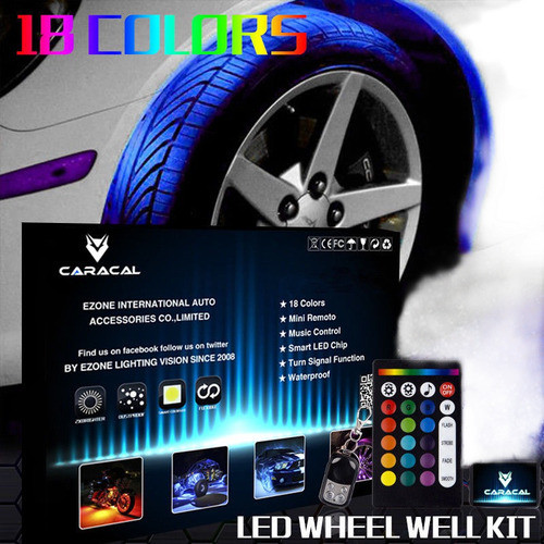 Tiras De Led Rueda Bien Guardabarros Luces Iluminación Kit M 0