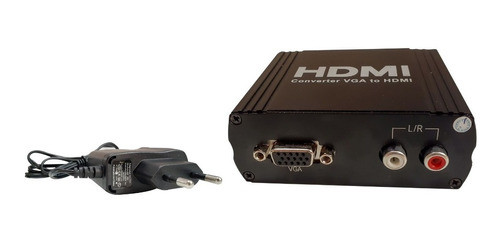 Conversor Adaptador Vga Com Áudio Hdmi Para Monitores Tv 0