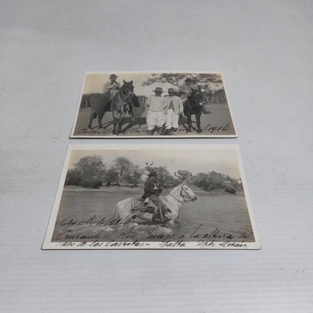 Antiguas Postales Salta Gauchos 1914 Lote X 2 Mag 63300 0