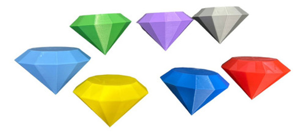 Las 7 Esmeraldas Del Caos De Sonic En 3d 7x10 Cm Gaming Game 0