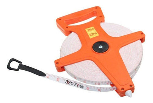 Cinta Métrica Agrimensor Con Manivela Plegable 100 Metros 0