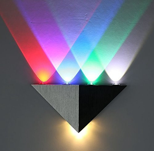 Lightess Lámpara Decorativa Con Forma De Triángulo Con Cande 0