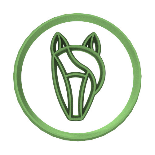 4073 Stamp Cara Caballo Geométrico 6cm Cortante Galletas 0