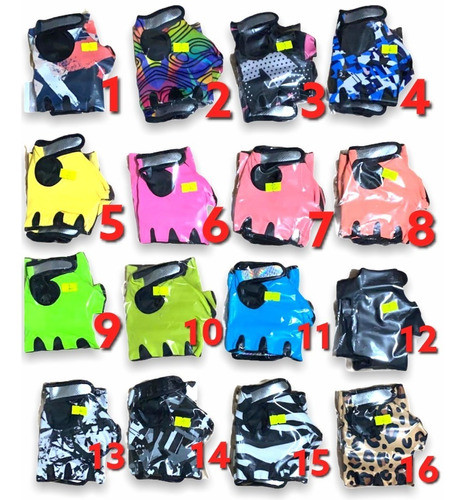 Guantes Gym Abrojo Fitness Deportivo Kit Mayorista 12 Unid 0