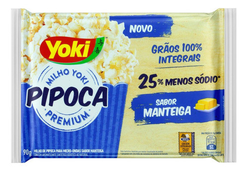 Kit C/ 6 Pipoca Para Micro-ondas Manteiga Yoki Premium 0