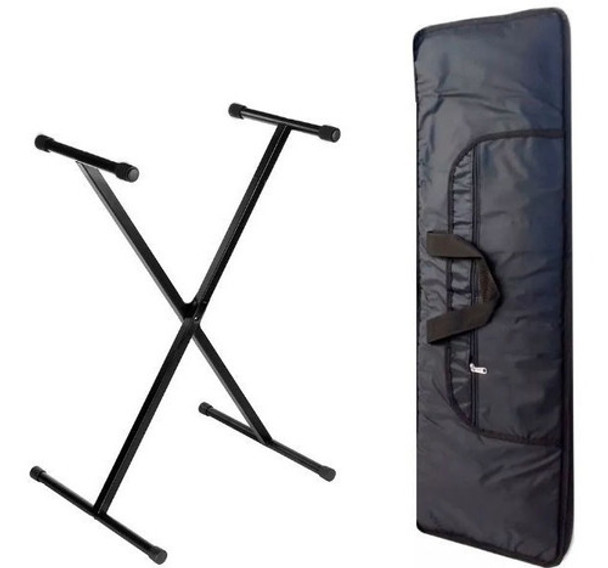 Funda + Soporte Teclado 5 Octavas 61 Teclas 0