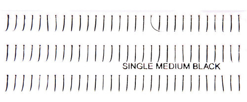 Pestañas Individuales Medianas (12mm) 0
