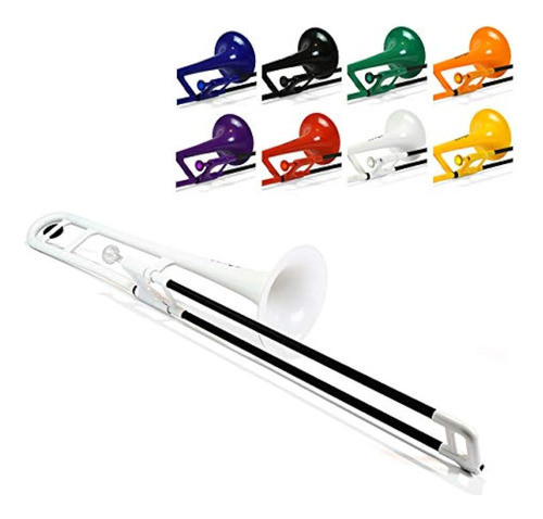 Pbone Jiggs Trombón De Plástico Blanco 0