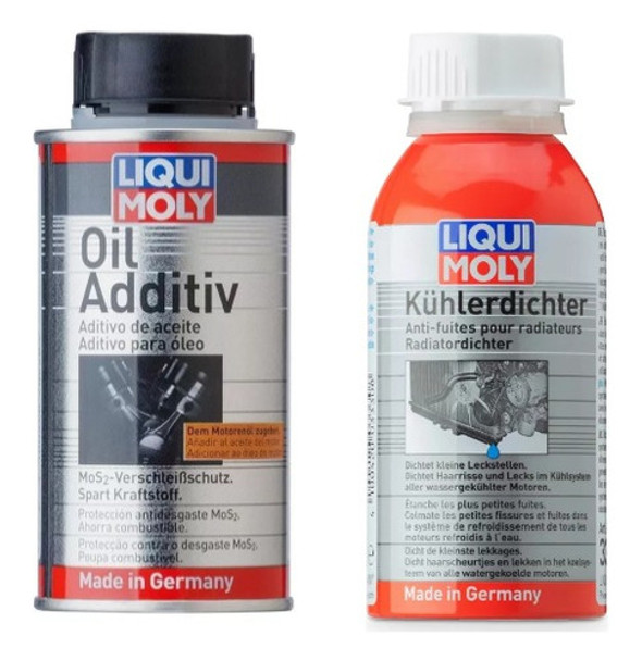 Combo Tapa Fugas Radiador Y Aditivo Antidesgaste Liqui Moly 0
