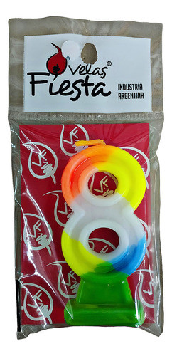 Vela Numero Fluo Fiesta Nº8 0