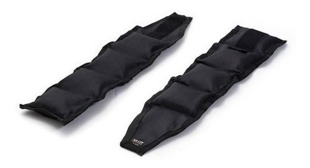 Par De Tobilleras 3kg C/u Reforzada C/ribete Velcro Negra 0