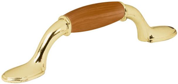 Tirador Zamac,bronce C/madera 76 Mm       Hermex Jal-1m/0621 0