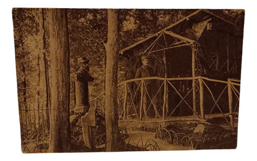 Tarjeta Postal Antigua Refugio Para Oficiales. Francia 0