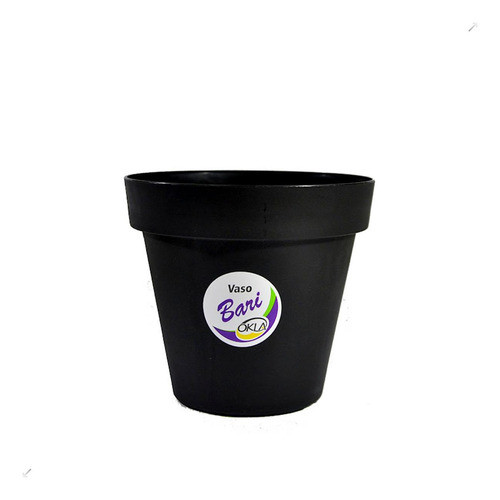 Vaso Bari Okla Preto 30 Cm 0