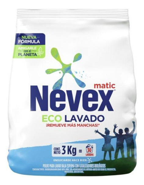 Jabón En Polvo Nevex Matic Multiacción 3kg 0