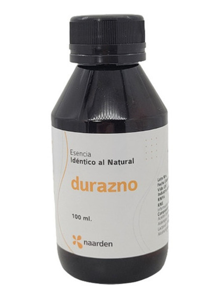 Esencia Durazno Natural Naarden Hidroalcoholica Pet X 100ml 0