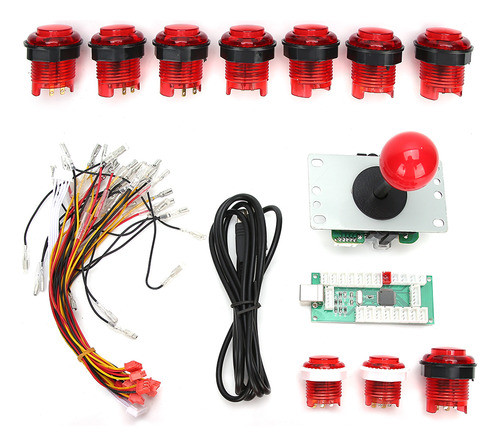 Jogo Joystick Diy Rocker Set Diy Kit Diy Acessório De Luta 0