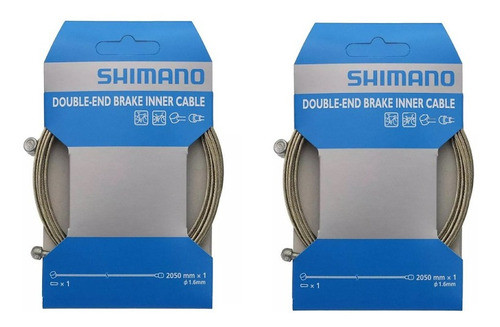 Kit X 2 Cable De Freno Shimano Mtb O Ruta Original Select 0