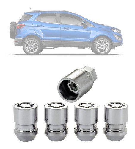 Kit Trava Porca Parafuso Antifurto Roda Pneu Mcgard Ecosport 0