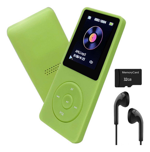 Reproductor De Mp3 De 32 Gb Con Altavoz, Radio Fm, Porttil, 0