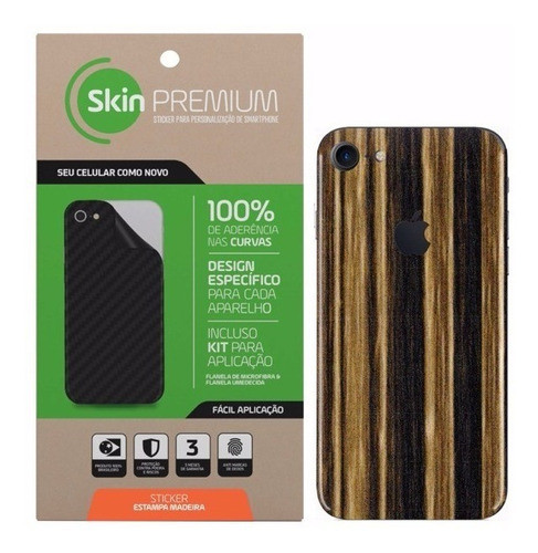Skin Premium - Styker Estampa De Madeira Para O iPhone 7 0