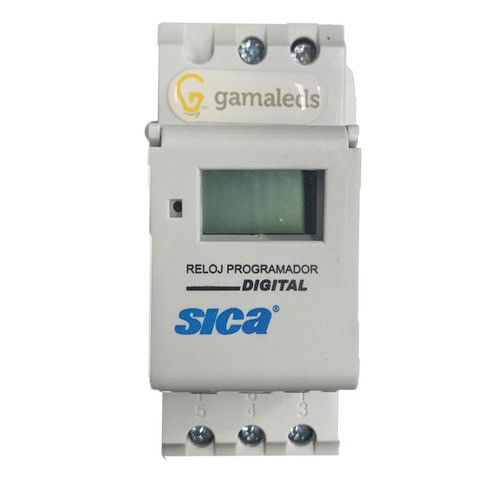 Reloj Programador Digital Riel Din 10a Sica 0