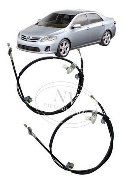 Kit X 2 Cables De Freno Der/izq Toyota Corolla 1.8 0 Kit X 2 Cables De Freno Der/izq Toyota Corolla 1.8 0