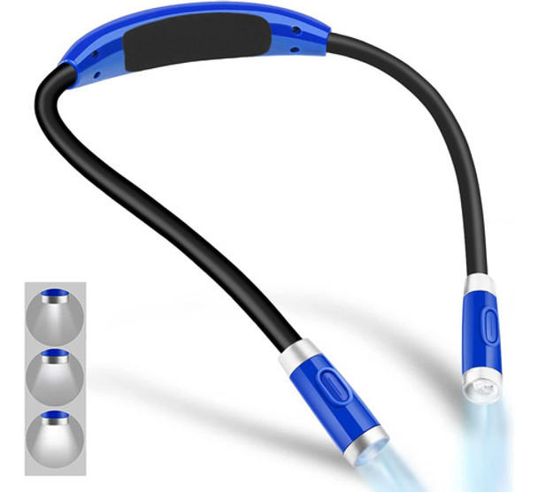 Luz De Lectura Recargable De Cuello Flexible Para Leer 0