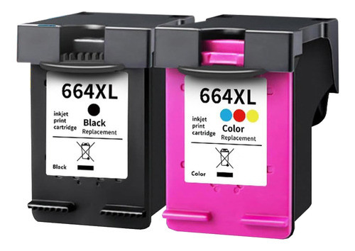 Pack Cartucho Compatible Impresora Hp 664xl Recarga Oficina 0