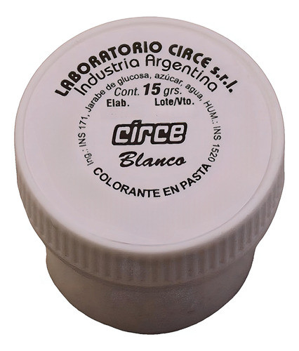 Colorante En Pasta Circe Blanco X1 - Cotillón Waf 0