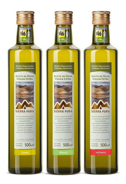 Aceite De Oliva Virgen Extra Sierra Pura - 3 Botellas 500cc 0 Aceite De Oliva Virgen Extra Sierra Pura - 3 Botellas 500cc 0