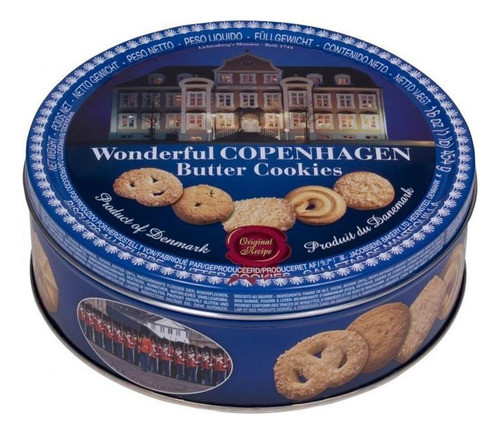 Galletitas Danesas Copenhagen Butter Cookies. 454 Grs Import 0