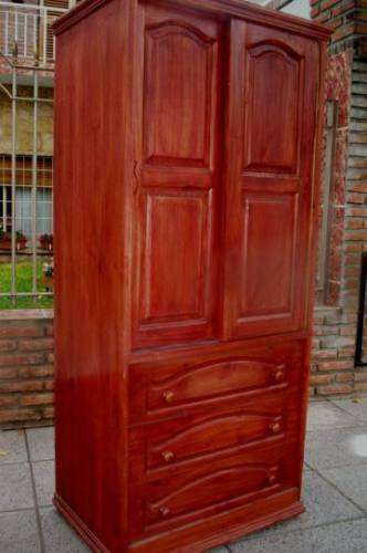 Ropero En Pino Macizo Cajonera 0,80 Metros Tenido 0