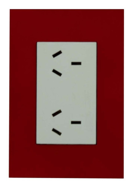 Llave Armada 1 Toma Doble Blanco C/ Tapa Roja Jeluz Platinum 0 Llave Armada 1 Toma Doble Blanco C/ Tapa Roja Jeluz Platinum 0