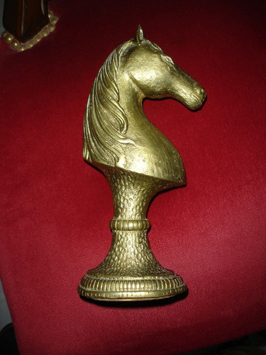 Antigua Cabeza De Caballo De Bronce 0