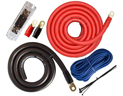 Kit Cables Potencia 0 Gauges Soundbox Instalacion 0