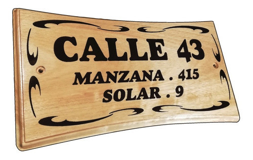 Numeros De Puerta En Madera,para Exterior 0