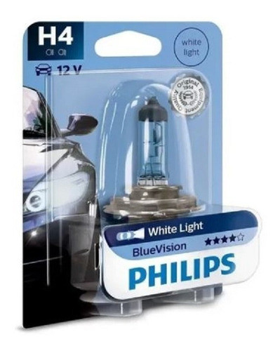 Lampara Phillips Original H4 12v Efecto Xenón Blue Visión 0