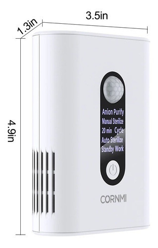 Ozonizador + Íon Negativo Portátil Tomada Bivolt 0