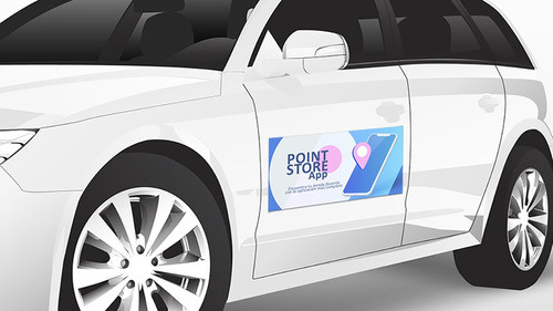 Imán Auto Camioneta Publicidad Personalizados 50x30cm 0