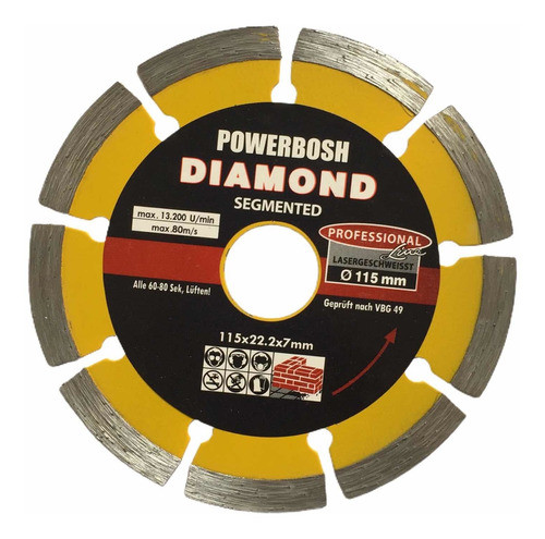 Disco Para Cortar Cerámica Diamond 115 Mm 0