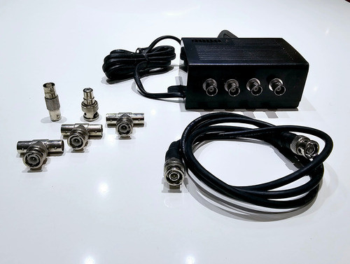 Splitter Bnc 1 A 4 Activo Dvr Camaras Video Repartidor 0
