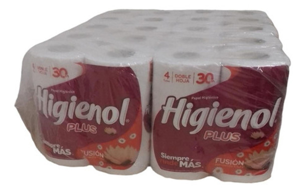 Papel Higiénico Higienol Doble Hoja 4 X 30 Mts  Bolsón X 10 0