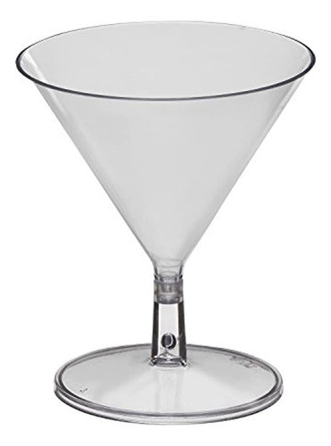 Party Essentials Miniware Hard Plastic 2 Oz Martini Mini Gla 0