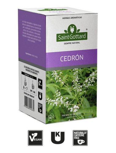 Pack X 6 Te Saint Gottard  Cedron  X20 Saquitos 0