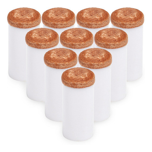 10 Peças De Taco De Piscina Com Pontas De Plástico Rígido Cu 0