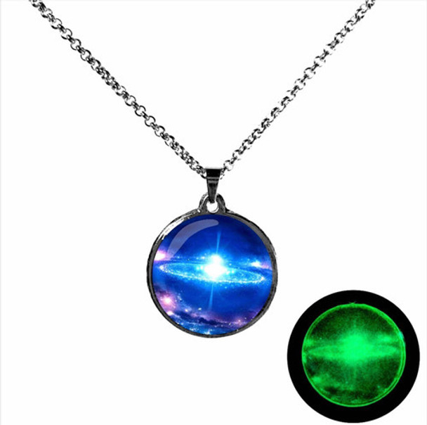 Collar Galaxia Brilla En La Oscuridad 0