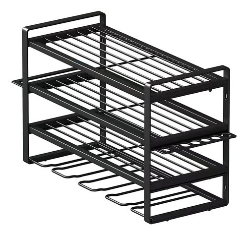 Suporte De Parede Para Organização De 4 Camadas 4 Ganchos 0